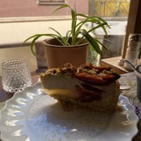 Plum pie  at Bez Lukru in Wroclaw