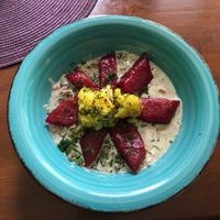 Kopytka w sosie kurkowym  at Bez Lukru in Wroclaw