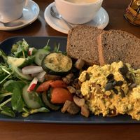 scrambled tofu  at Bez Lukru in Wroclaw