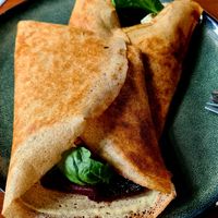 Beetroot galette at Bez Lukru in Wroclaw