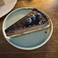 chocolate tart  at Bez Lukru in Wroclaw