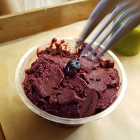 Acai ice cream at Urbana - Marechal Saldanha in Porto