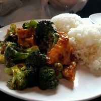 Broccoli and tofu with garlic sauce at Z's Asian Bistro in Columbus