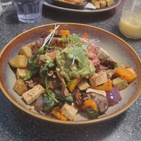 Vegan hash at The Bro'Kin Yolk in Calgary