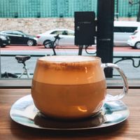 Soy latte at Oizumi Kojo Nishi-Azabu 大泉工場 in Tokyo