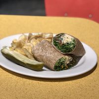 Veggie salad wrap at The Artful Dodger in Harrisonburg