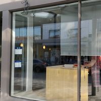 Outside at La Maison de Mademoiselle Dumpling in Montreal