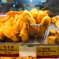 Banana fritters at Delisnacks 德利食 - AMK 628 Market in Northeast Singapore