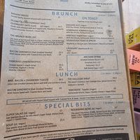 Menu pt 2 at Ginger & Co. Coffee in Shrewsbury