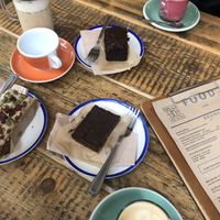 Chai latte. Beetroot latte at Ginger & Co. Coffee in Shrewsbury