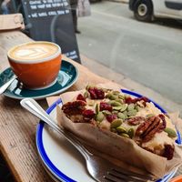 Vegan carrot cake at Ginger & Co. Coffee in Shrewsbury