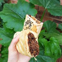 Vegan sausage rolls at Ginger & Co. Coffee in Shrewsbury