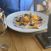 Carrot starter (vegan) at Foliage in Franschhoek