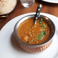 A dish based on potatoes and peas at Royal Indien in Nantes