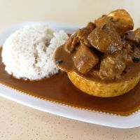 Curry mutton rice set  at Vegan Curry Rice in West Singapore