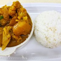 Curry mutton rice $4 at Vegan Curry Rice in West Singapore