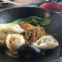 Wonton mee at Vegan Curry Rice in West Singapore