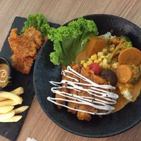 Vegan curry rice with Mother Earth at Vegan Curry Rice in West Singapore