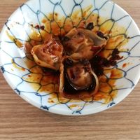 Szechuan Wanton in Chilli Oil (using omnipork )   3 pcs for SGD2
 at Vegan Curry Rice in West Singapore