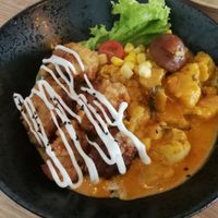 Curry Monkey Head Mushroom Rice Combo at Vegan Curry Rice in West Singapore