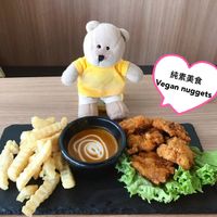 Omnipork nuggets $6.80 at Vegan Curry Rice in West Singapore