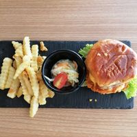 Omnipok katsu burger at Vegan Curry Rice in West Singapore