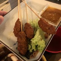 Satay - overspiced and lost the pork flavor at Vegan Curry Rice in West Singapore