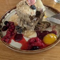 Matcha pancakes at Cafe Elektric in Prague