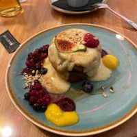 Vegan pancakes  at Cafe Elektric in Prague