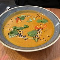 Chickpea soup  at Cafe Elektric in Prague