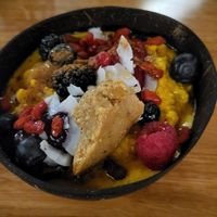 Buckwheat porridge at Cafe Elektric in Prague