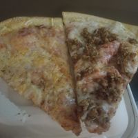 Vegan cheese and vegan sausage at Pi Pizzeria - Downtown in St Louis