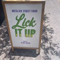 Outside sign   at Lick It Up - International Bar in El Paso
