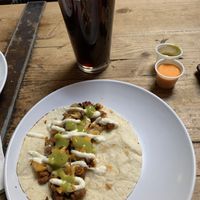 Chorizo, potato, cheese taco   at Lick It Up - International Bar in El Paso