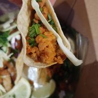 Adobada Taco: This time they didn't give me any pineapple. They had been running out of food so perhaps that is why. at Lick It Up - International Bar in El Paso