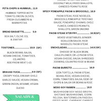 Whole Vegan Menu at Third Culture Kitchen in Titusville