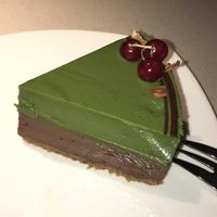 matcha cake at Cedele - Wheelock Place in Central Singapore