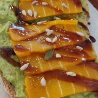 Salomon Guacamole Toast at Moko Veggie Cafe - Anjos in Lisbon