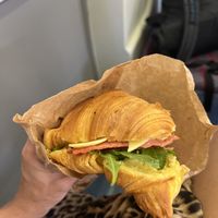 Vegan croissant bacon  at Moko Veggie Cafe - Anjos in Lisbon
