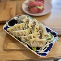 Vegan dumplings  at Moko Veggie Cafe - Anjos in Lisbon