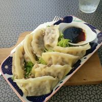 Dumplings at Moko Veggie Cafe - Anjos in Lisbon