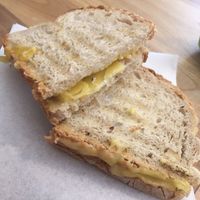 Cheese toast at Moko Veggie Cafe - Anjos in Lisbon