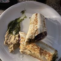 Vegan wrap  at Bolsi in Asuncion