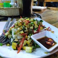 Tofu and basil at Burinda in Ayutthaya
