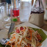 Papaya salad at Burinda in Ayutthaya