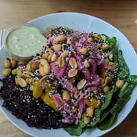 Vegan poke bowl at JOS - Lilla Kyrkogatan in Gothenburg