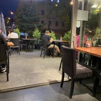 Outdoor seating   at Falla in Warsaw