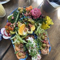 Fatima’s hand (comes with pitta bread)   at Falla in Warsaw