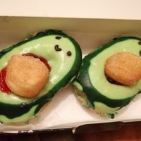 Avocado shaped doughnuts! at Doughnotts in Leicester