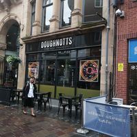 Outside at Doughnotts in Leicester